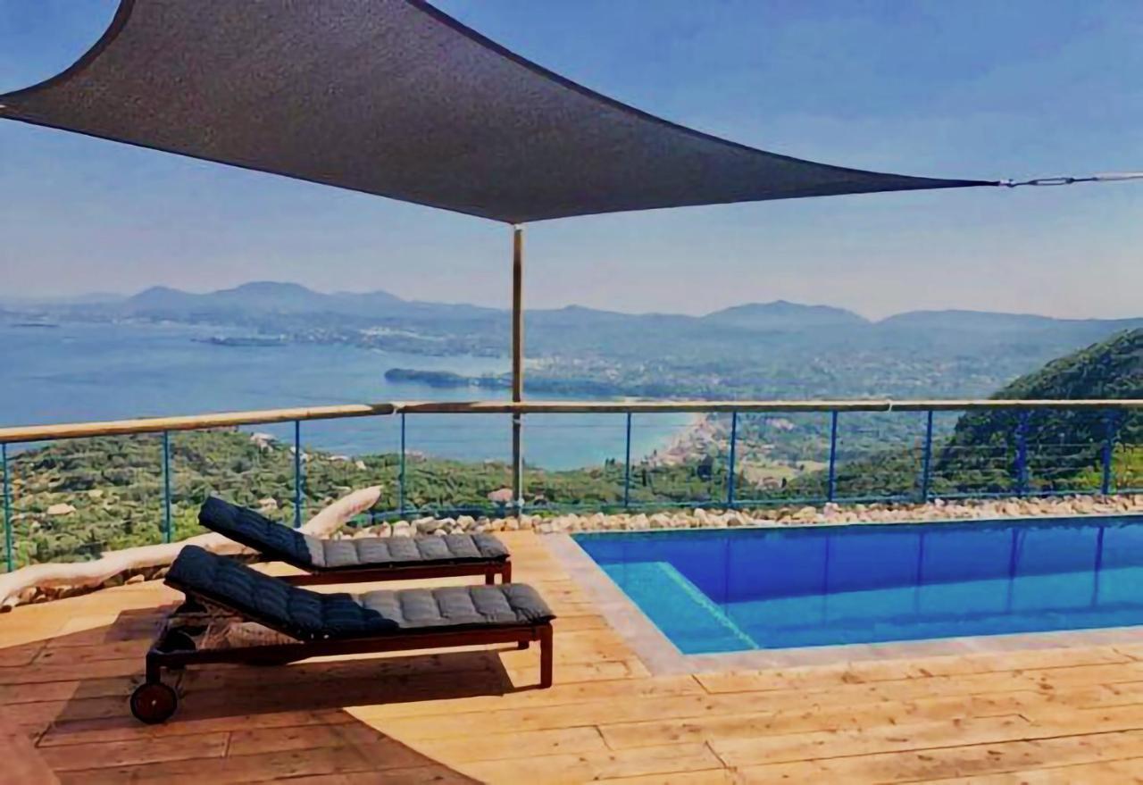 House Sienna Of Villa Intaba Best Views Corfiot Riviera Corfu Island Greece Contemporary Design Pool With Spectacular Sea Views Close To Ipsos Beach Pyrgi  Ngoại thất bức ảnh